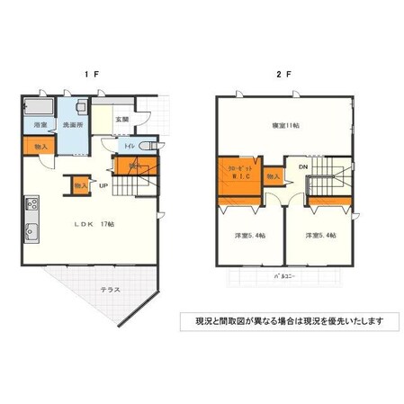 西岐波貸家4432-19の物件間取画像